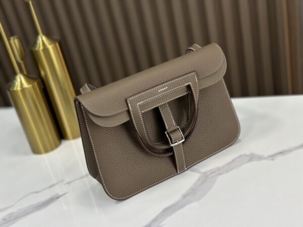 DDMode Factory Halzan Togo Etoupe Grey Silver Hardware 25cm Full Handmade