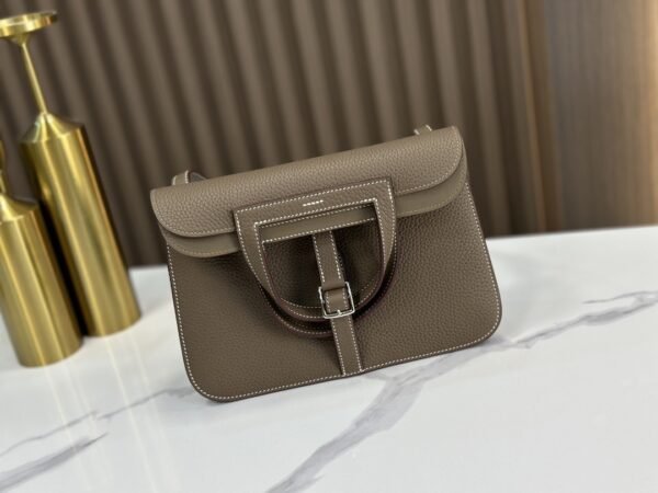 DDMode Factory Halzan Togo Etoupe Grey Silver Hardware 25cm Full Handmade