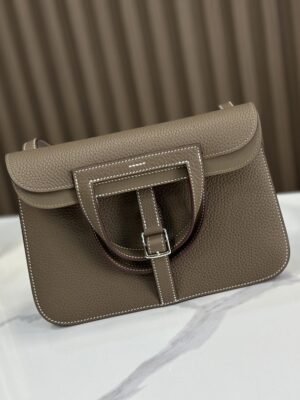 DDMode Factory Halzan Togo Etoupe Grey Silver Hardware 25cm Full Handmade