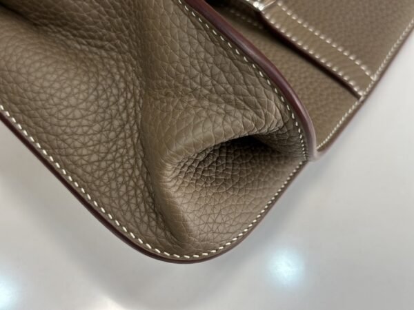 DDMode Factory Halzan Togo Etoupe Grey Silver Hardware 25cm Full Handmade