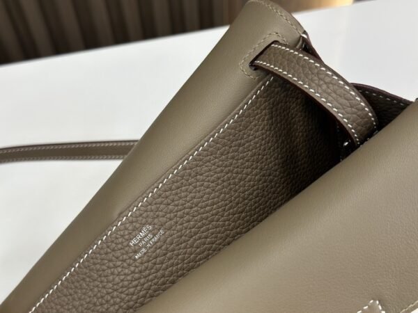 DDMode Factory Halzan Togo Etoupe Grey Silver Hardware 25cm Full Handmade