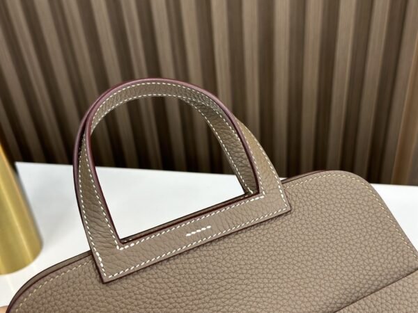 DDMode Factory Halzan Togo Etoupe Grey Silver Hardware 25cm Full Handmade