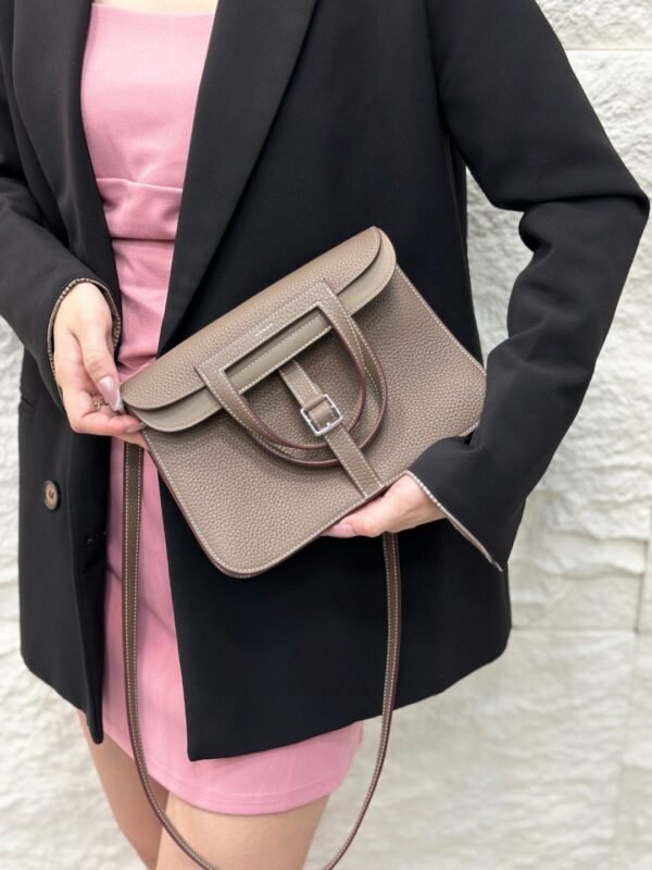DDMode Factory Halzan Togo Etoupe Grey Silver Hardware 25cm Full Handmade