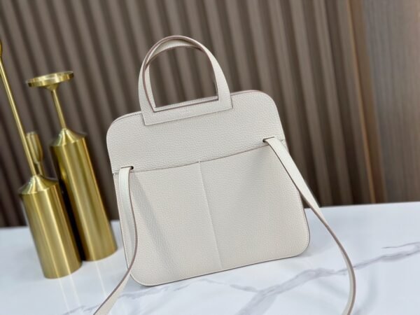 DDMode Factory Halzan Togo Creamy White Silver Hardware 25cm Full Handmade