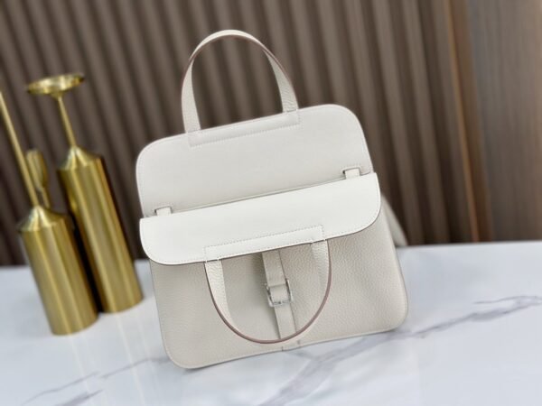 DDMode Factory Halzan Togo Creamy White Silver Hardware 25cm Full Handmade