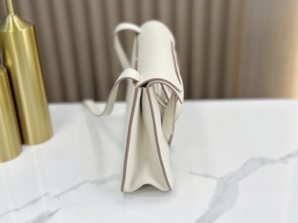 DDMode Factory Halzan Togo Creamy White Silver Hardware 25cm Full Handmade