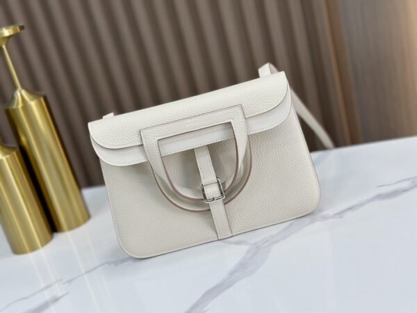 DDMode Factory Halzan Togo Creamy White Silver Hardware 25cm Full Handmade