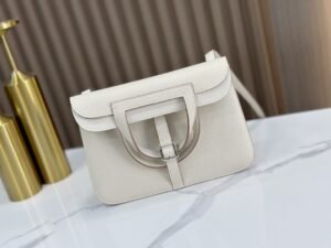 DDMode Factory Halzan Togo Creamy White Silver Hardware 25cm Full Handmade