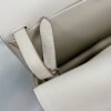 DDMode Factory Halzan Togo Creamy White Silver Hardware 25cm Full Handmade