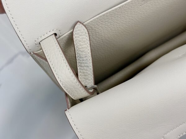 DDMode Factory Halzan Togo Creamy White Silver Hardware 25cm Full Handmade