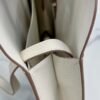 DDMode Factory Halzan Togo Creamy White Silver Hardware 25cm Full Handmade