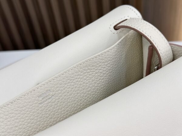 DDMode Factory Halzan Togo Creamy White Silver Hardware 25cm Full Handmade