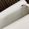 DDMode Factory Halzan Togo Creamy White Silver Hardware 25cm Full Handmade