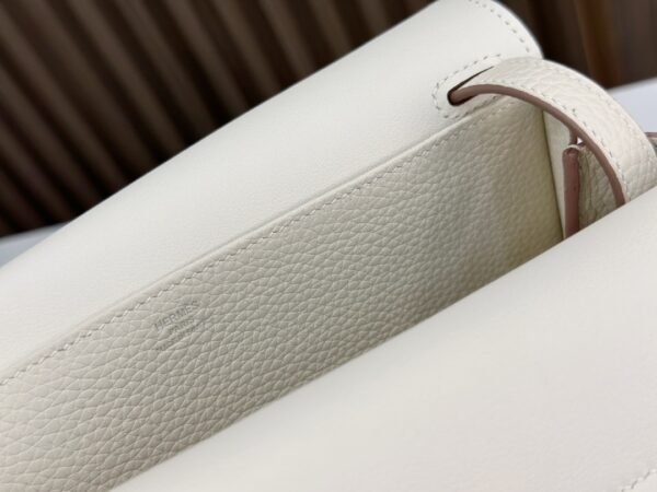DDMode Factory Halzan Togo Creamy White Silver Hardware 25cm Full Handmade