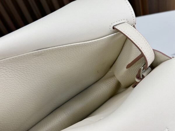 DDMode Factory Halzan Togo Creamy White Silver Hardware 25cm Full Handmade