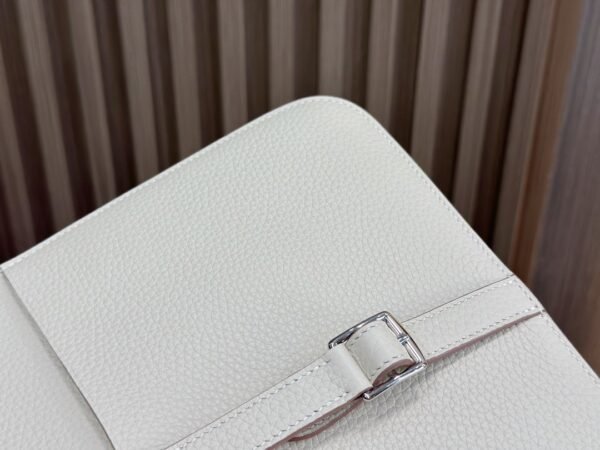DDMode Factory Halzan Togo Creamy White Silver Hardware 25cm Full Handmade