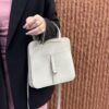 DDMode Factory Halzan Togo Creamy White Silver Hardware 25cm Full Handmade