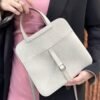 DDMode Factory Halzan Togo Creamy White Silver Hardware 25cm Full Handmade