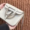 DDMode Factory Halzan Togo Creamy White Silver Hardware 25cm Full Handmade