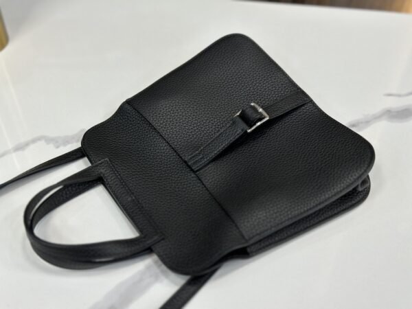 DDMode Factory Halzan Togo Black Silver Hardware 22cm Full Handmade