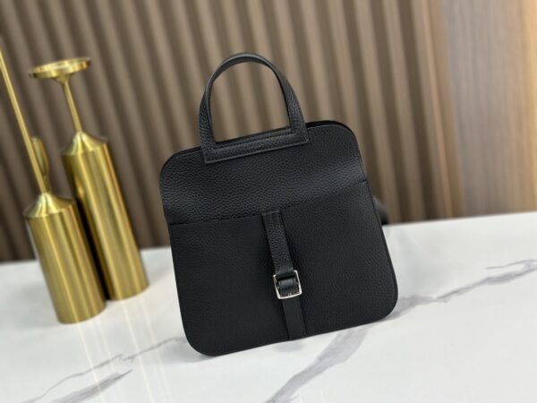 DDMode Factory Halzan Togo Black Silver Hardware 22cm Full Handmade