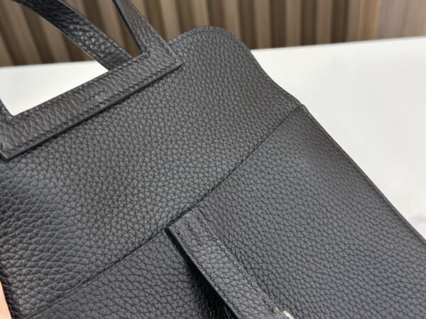 DDMode Factory Halzan Togo Black Silver Hardware 22cm Full Handmade