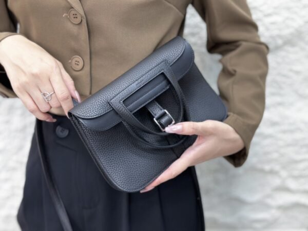 DDMode Factory Halzan Togo Black Silver Hardware 22cm Full Handmade