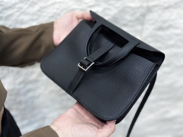 DDMode Factory Halzan Togo Black Silver Hardware 22cm Full Handmade