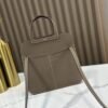 DDMode Factory Mini Halzan Togo Etoupe Grey Silver Hardware 22cm Full Handmade