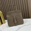 DDMode Factory Mini Halzan Togo Etoupe Grey Silver Hardware 22cm Full Handmade