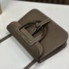 DDMode Factory Mini Halzan Togo Etoupe Grey Silver Hardware 22cm Full Handmade