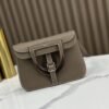 DDMode Factory Mini Halzan Togo Etoupe Grey Silver Hardware 22cm Full Handmade