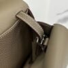 DDMode Factory Mini Halzan Togo Etoupe Grey Silver Hardware 22cm Full Handmade