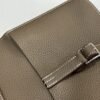 DDMode Factory Mini Halzan Togo Etoupe Grey Silver Hardware 22cm Full Handmade