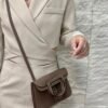 DDMode Factory Mini Halzan Togo Etoupe Grey Silver Hardware 22cm Full Handmade