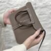 DDMode Factory Mini Halzan Togo Etoupe Grey Silver Hardware 22cm Full Handmade