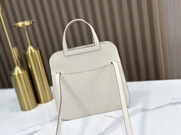 DDMode Factory Mini Halzan Togo Ice White Silver Hardware 22cm Full Handmade