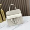 DDMode Factory Mini Halzan Togo Ice White Silver Hardware 22cm Full Handmade