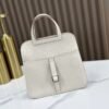 DDMode Factory Mini Halzan Togo Ice White Silver Hardware 22cm Full Handmade