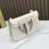 DDMode Factory Mini Halzan Togo Ice White Silver Hardware 22cm Full Handmade