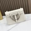 DDMode Factory Mini Halzan Togo Ice White Silver Hardware 22cm Full Handmade