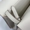 DDMode Factory Mini Halzan Togo Ice White Silver Hardware 22cm Full Handmade