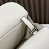 DDMode Factory Mini Halzan Togo Ice White Silver Hardware 22cm Full Handmade