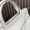 DDMode Factory Mini Halzan Togo Ice White Silver Hardware 22cm Full Handmade