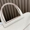 DDMode Factory Mini Halzan Togo Ice White Silver Hardware 22cm Full Handmade