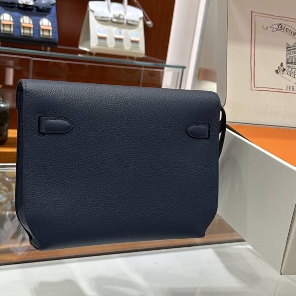 DDMode Factory Kelly depeches Epsom Deep Blue Silver Hardware 25cm Full Handmade