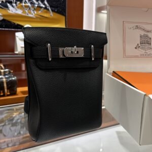 DDMode Factory Hac A Dos Togo Black Silver Hardware 18cm Full Handmade
