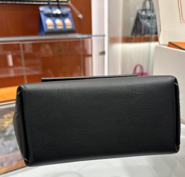 DDMode Factory Mini Kelly 2424 Evercolor Black Silver Hardware 21cm Full Handmade