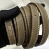 DDMode Factory Mini Kelly 2424 Evercolor Etoupe Grey Silver Hardware 21cm Full Handmade