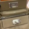 DDMode Factory Mini Kelly 2424 Evercolor Etoupe Grey Silver Hardware 21cm Full Handmade